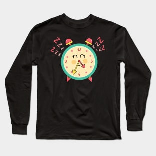 Sleepy clock Long Sleeve T-Shirt